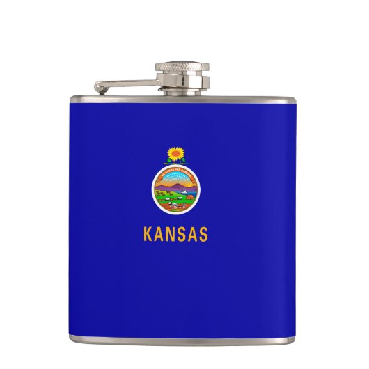 カンザス州旗デザイン フラスク (正面)