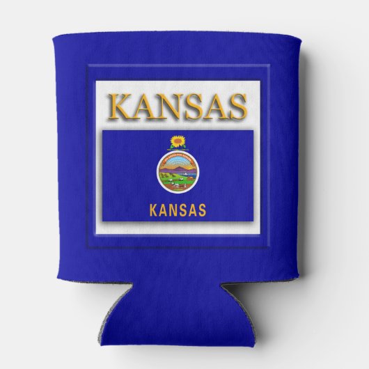 カンザス州旗デザイン 缶クーラー (裏面)