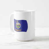カンザス州旗マグ コーヒーマグカップ (正面左)