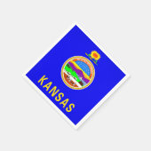 カンザス州旗紙パーティーナプキンス スタンダードカクテルナプキン (角)