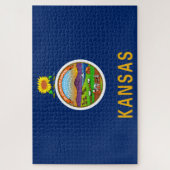 カンザス州旗 ジグソーパズル (縦)