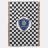 カンザス州旗 スローブランケット (正面縦)