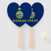 カンザス州旗 ハンドファン (正面&裏面)