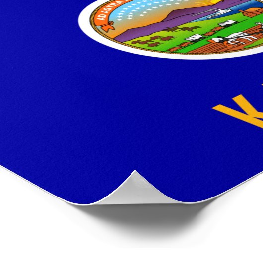 カンザス州旗 ポスター (角)