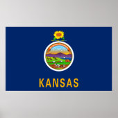 カンザス州旗 ポスター (正面)