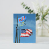 カンザス州旗 ポストカード (スタンド正面)