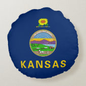 カンザス州旗 ラウンドクッション (裏面)
