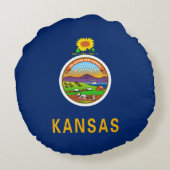 カンザス州旗 ラウンドクッション (裏面)