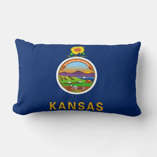 カンザス州旗 ランバークッション (正面)
