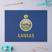 カンザス州旗 薄葉紙 (クラフト)