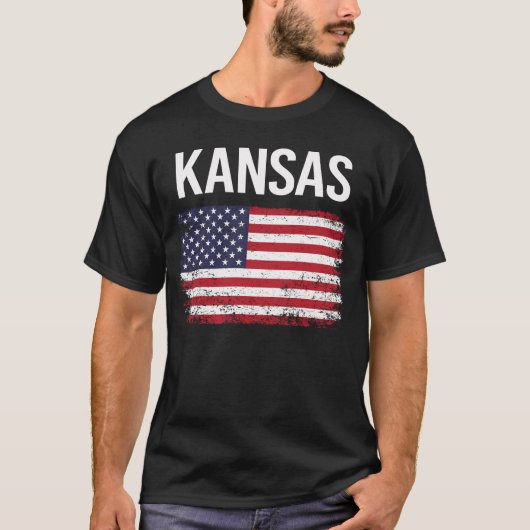 カンザス州旗 Tシャツ (正面)