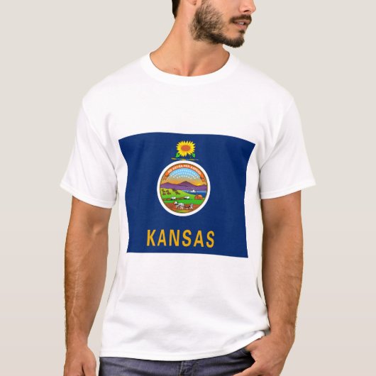 カンザス州旗 Tシャツ (正面)