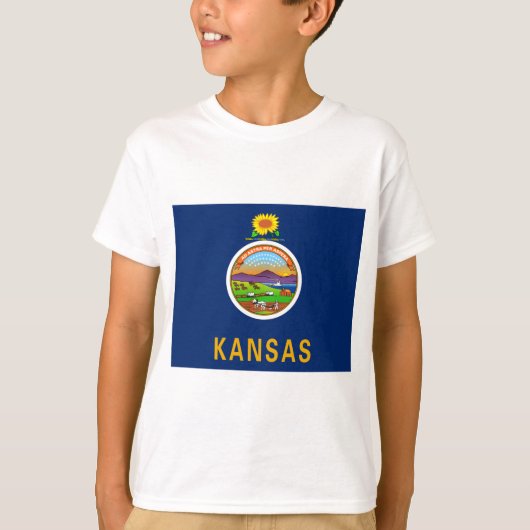 カンザス州旗 Tシャツ (正面)