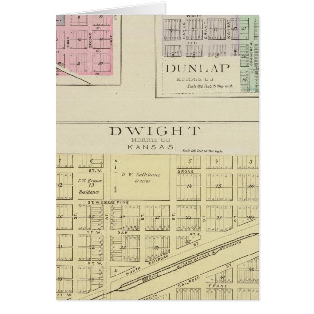 カンザス州、ウィルゼー、ダンラップ、ドワイト (正面)