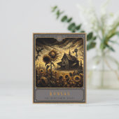 カンザス州 |ゴシック様式の絵葉書 ポストカード (スタンド正面)