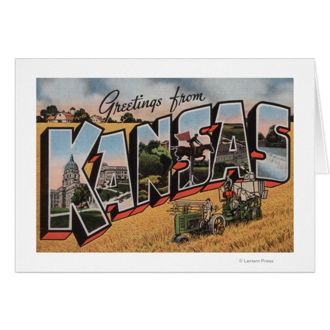 カンザス州（トラクター&ヘイベイラーシーン） (正面横)