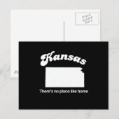 カンザス州 – 自宅Tシャツのような場所はない ポストカード (正面/裏面)