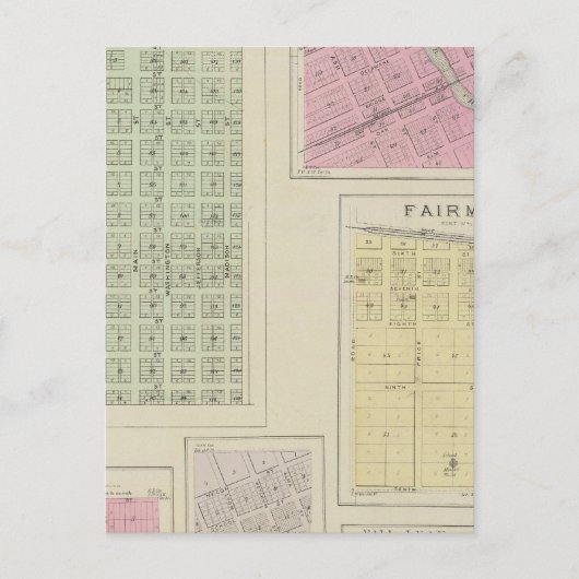 カンザス州Kickapoo、Linwood、Fairmount、Lenape ポストカード (正面)