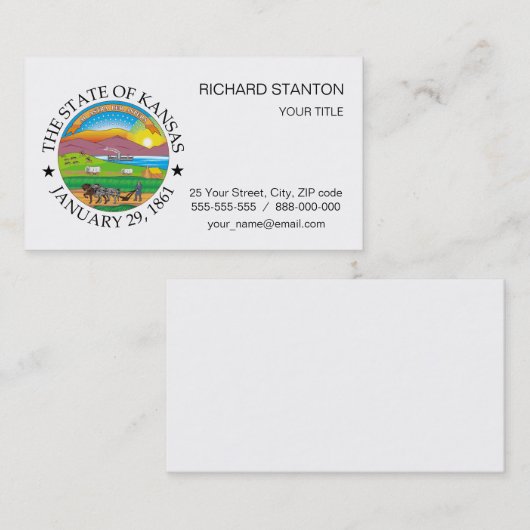 カンザス徴候 名刺 (正面/裏面)