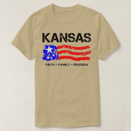カンザス愛国心の Tシャツ (デザイン正面)