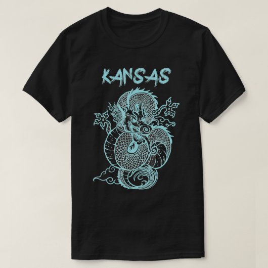 カンザス日本のドラゴン Tシャツ (デザイン正面)