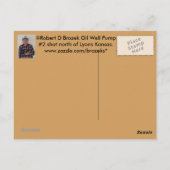 カンザス油ウェルポンプポストカード ポストカード (裏面)