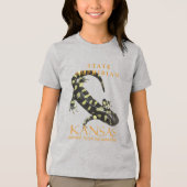 カンザス準州の両生類 トラフサンショウウオ トライブレンドTシャツ (正面)