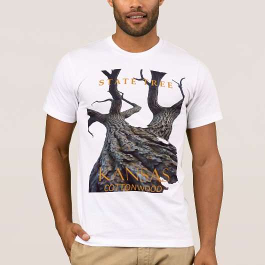 カンザス準州の木 ネコヤナギ Tシャツ (正面)