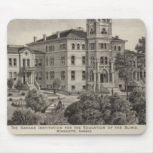 カンザス盲学教育研究所 マウスパッド (正面)