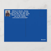 カンザス石柱フェンスのポスト、ポストカード。 ポストカード (裏面)