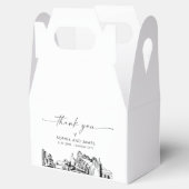 カンザス結婚シティーパーソナライズされたの受賞箱 フェイバーボックス (オープン)