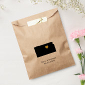 カンザス結婚式の引き出物トリートサックス、抱き枕 フェイバーバッグ (封をした状態)