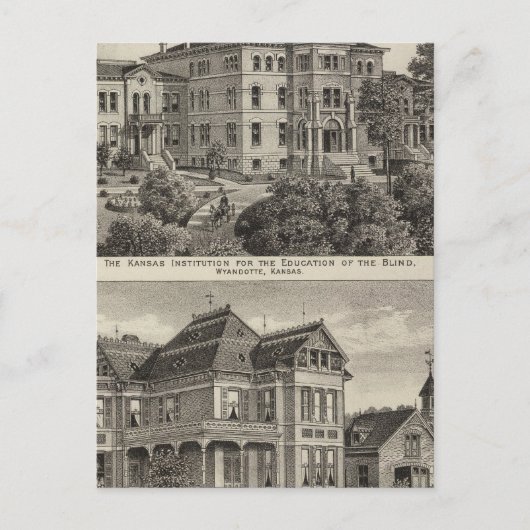 カンザス視覚障害者教育研究所 ポストカード (正面)