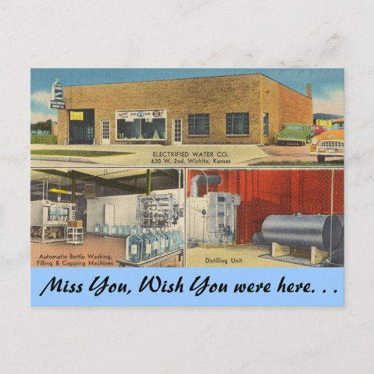 カンザス電化水 ポストカード (正面)
