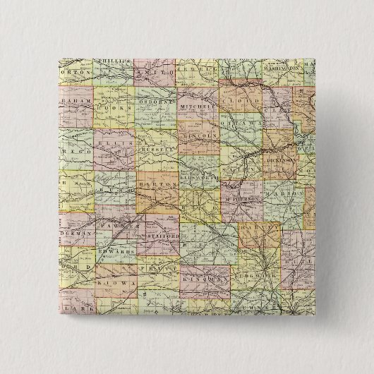 カンザス2 缶バッジ (正面)