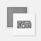 カンザス：ひまわり州 マグネット (正面/裏面)