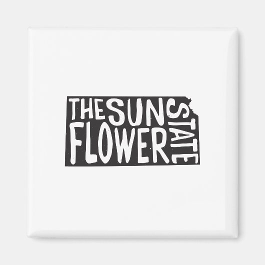 カンザス：ひまわり州 マグネット (正面)