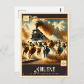 カンザス・アビリーン |ヴィンテージ ポストカード (正面/裏面)