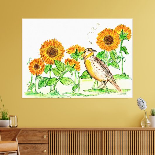 カンザス キャンバスプリント (インサイチュ (リビング))