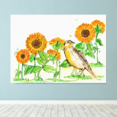 カンザス キャンバスプリント (インサイチュ (ウッドフロア))