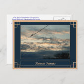 カンザス・サンセット ポストカード (正面/裏面)