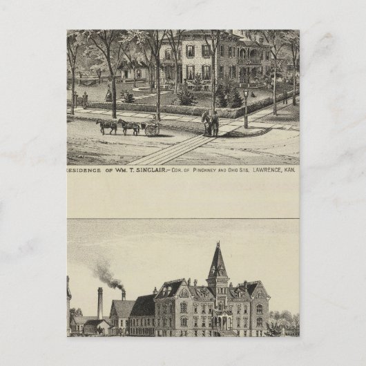 カンザス，シンクレアレジデンス ポストカード (正面)