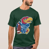 カンザス・ジェイホークス Tシャツ (正面)