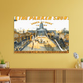 カンザス・セミセンテニアル。州ハウス敷地。 キャンバスプリント (インサイチュ (リビング))