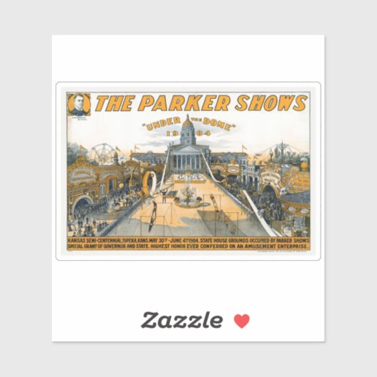 カンザス・セミセンテニアル。州ハウス敷地。 シール (シート)