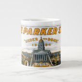 カンザス・セミセンテニアル。州ハウス敷地。 ジャンボコーヒーマグカップ (正面)