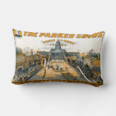 カンザス・セミセンテニアル。州ハウス敷地。 ランバークッション (裏面)