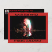カンザス・ファイヤーがナイトポストカードで働く ポストカード (正面/裏面)
