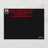 カンザス・ファイヤーがナイトポストカードで働く ポストカード (裏面)