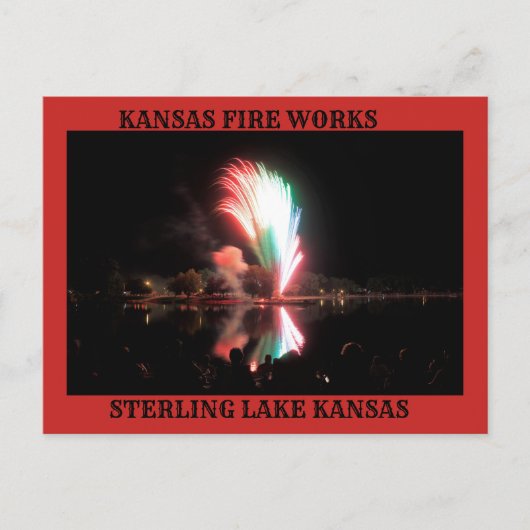 カンザス・ファイヤーがナイトポストカードで働く ポストカード (正面)